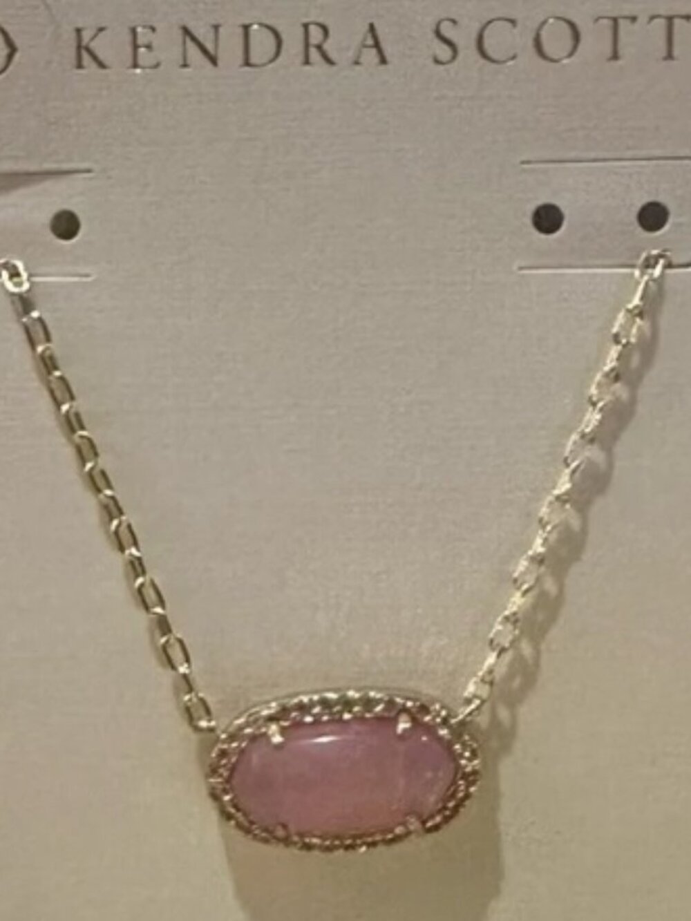 KENDRA SCOTT~Elisa Rose Quart Necklace